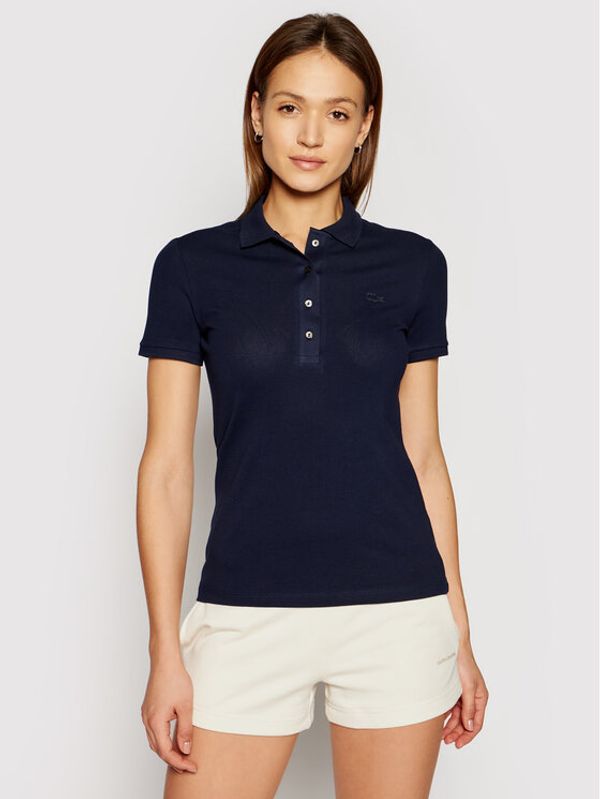 Lacoste Lacoste Polo majica PF5462 Mornarsko modra Slim Fit