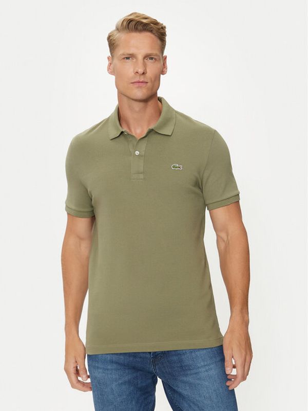 Lacoste Lacoste Polo majica PH4012 Khaki Slim Fit