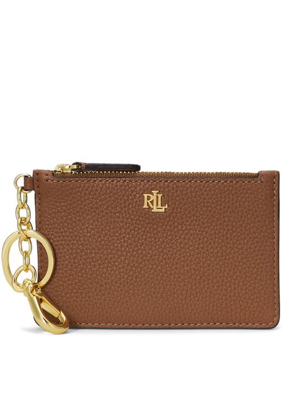 LAUREN RALPH LAUREN Lauren Ralph Lauren Etui za kreditne kartice Zip Card Cas 432947628002 Rjava