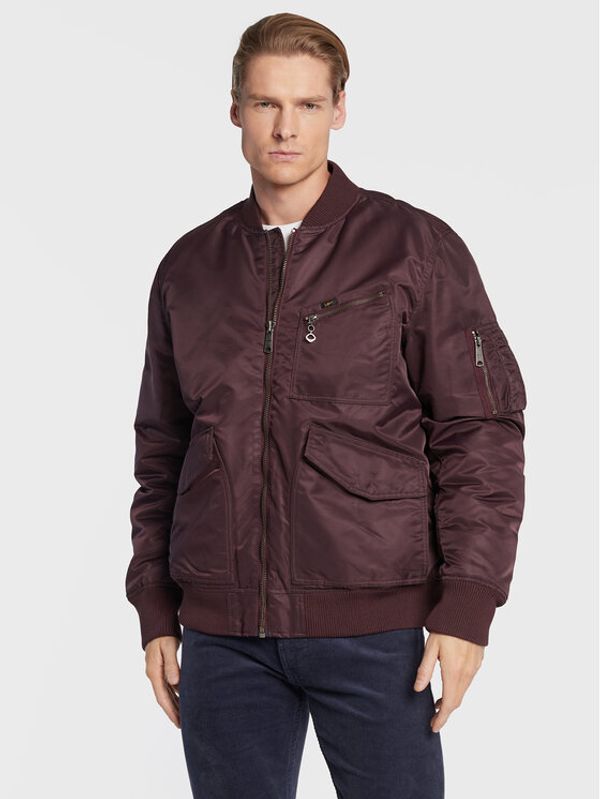 Lee Lee Bomber jakna L87GOS74 112321557 Bordo rdeča Regular Fit