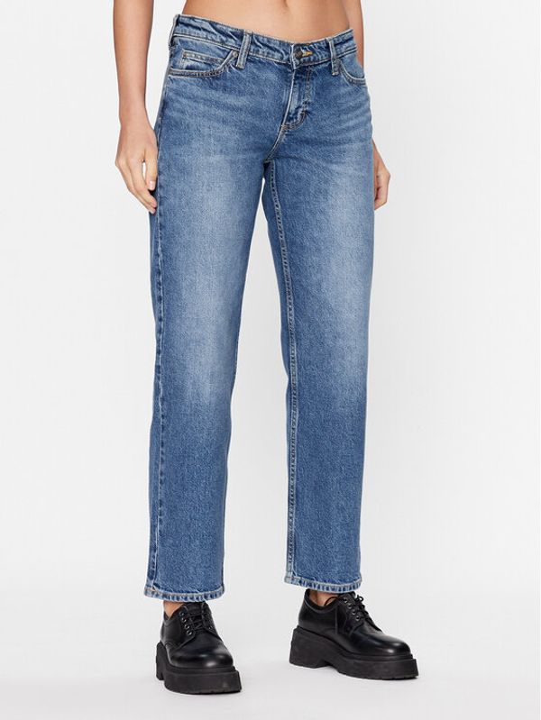 Lee Lee Jeans hlače 112341979 Modra Straight Leg