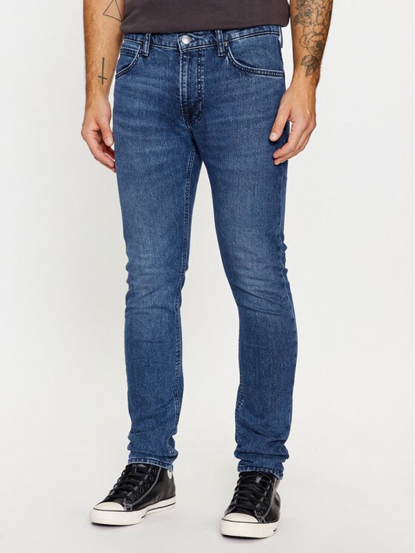 Lee Lee Jeans hlače 112342252 Mornarsko modra Slim Fit