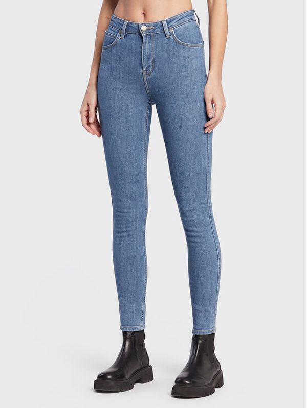 Lee Lee Jeans hlače Ivy L32EFAMR 112320158 Modra Super Skinny Fit