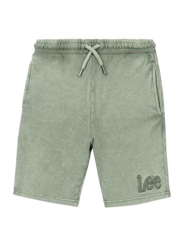 Lee Lee Kratke hlače iz tkanine Tonal LEE0133 Zelena Regular Fit