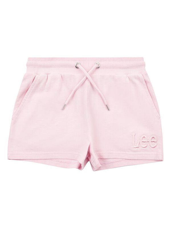Lee Lee Kratke hlače iz tkanine Acid Wash LEG5094 Roza Regular Fit