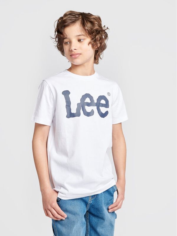 Lee Lee Majica Wobbly Graphic LEE0002 Bela Regular Fit