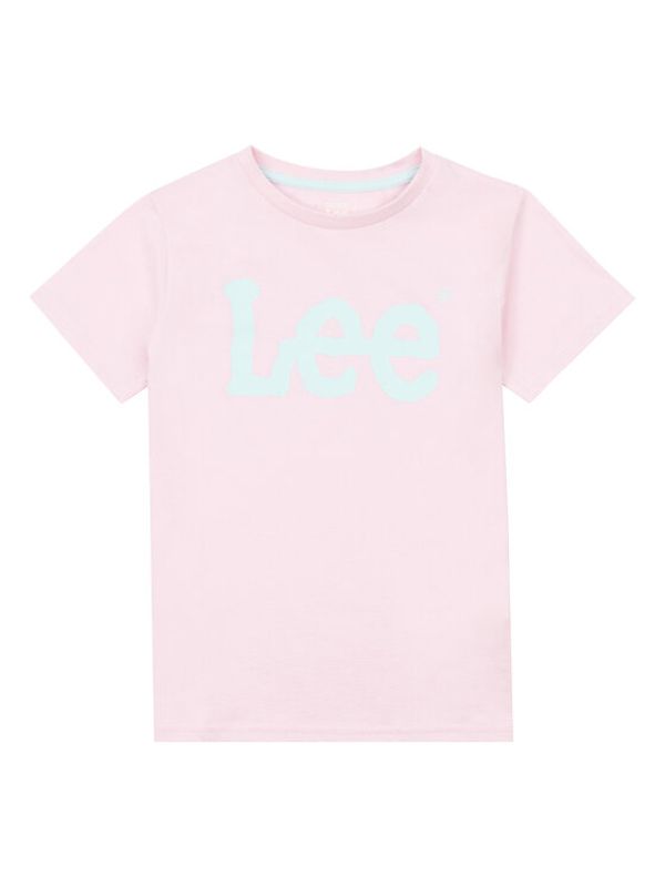 Lee Lee Majica Wobbly Graphic LEG5029 Roza Regular Fit