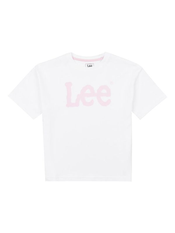 Lee Lee Majica Wobbly Graphic LEG5030 Bela Regular Fit