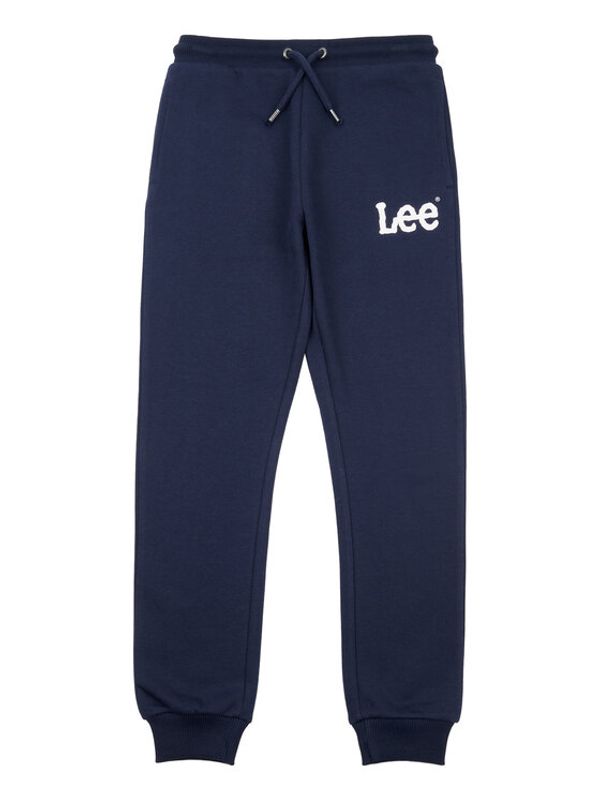 Lee Lee Spodnji del trenirke Wobbly Graphic LEE0011 Mornarsko modra Regular Fit