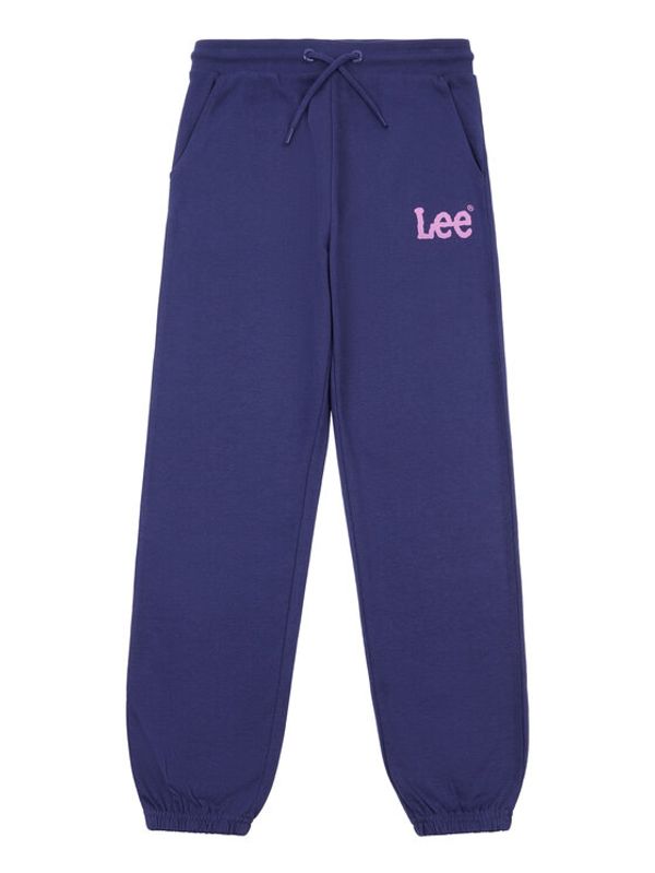 Lee Lee Spodnji del trenirke Wobbly Graphic LEG5097 Modra Regular Fit