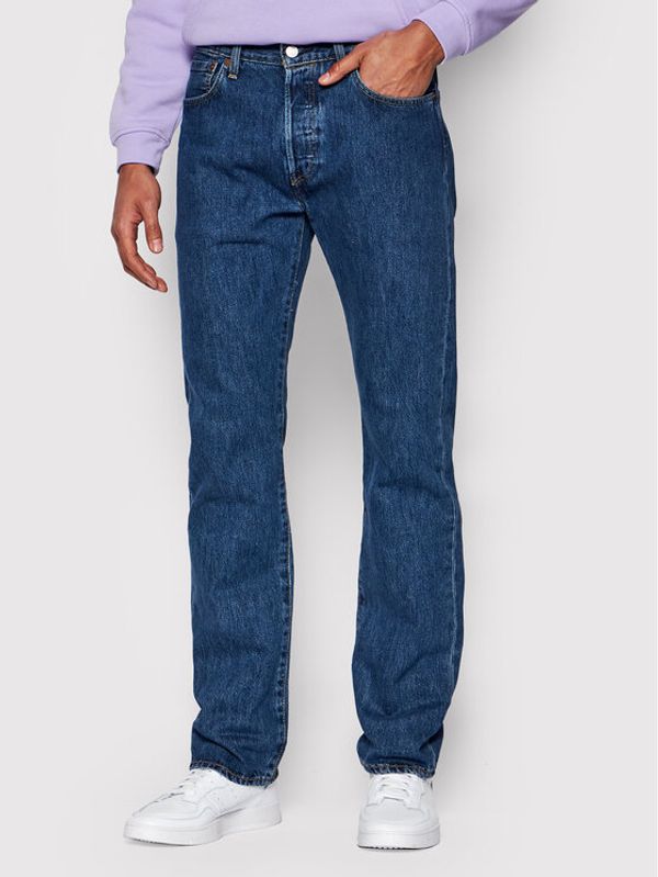 Levi's® Levi's® Jeans hlače 501® 00501-0114 Mornarsko modra Original Fit