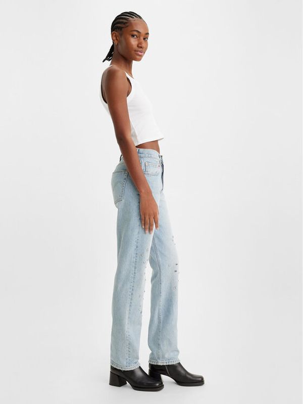 Levi's® Levi's® Jeans hlače 501® 12501-0466 Modra Straight Fit
