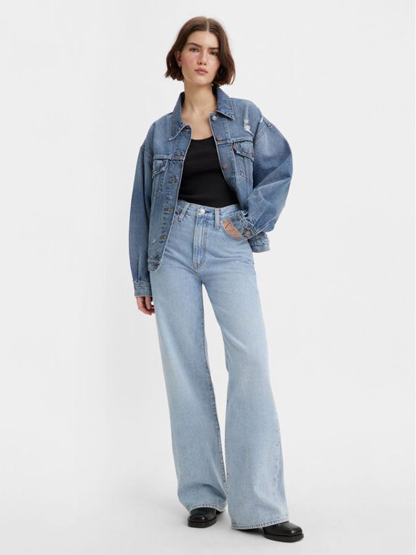 Levi's® Levi's® Jeans hlače Ribcage A6081-0002 Modra Wide Leg