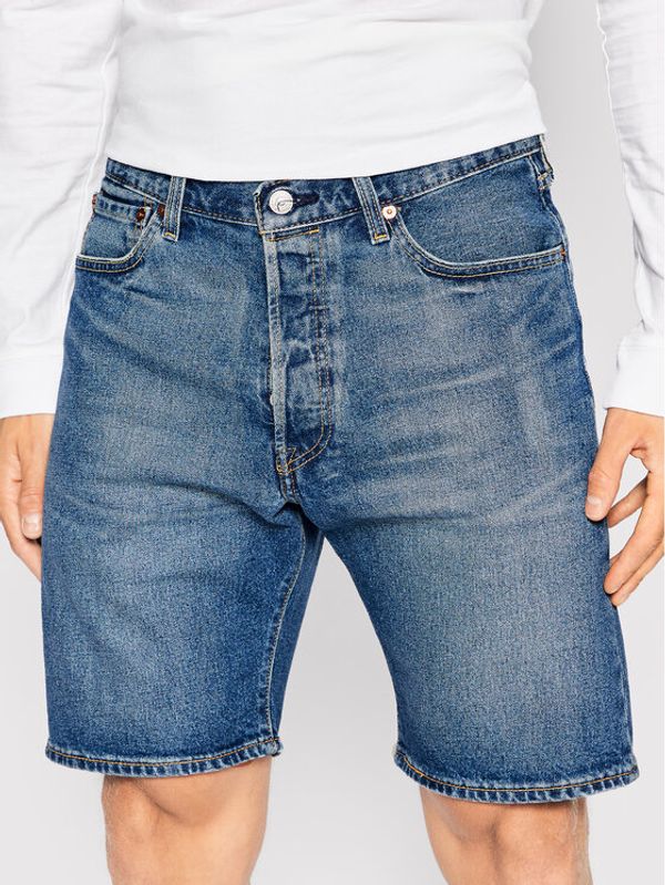 Levi's® Levi's® Jeans kratke hlače 501® Hemmed 36512-0164 Mornarsko modra Regular Fit