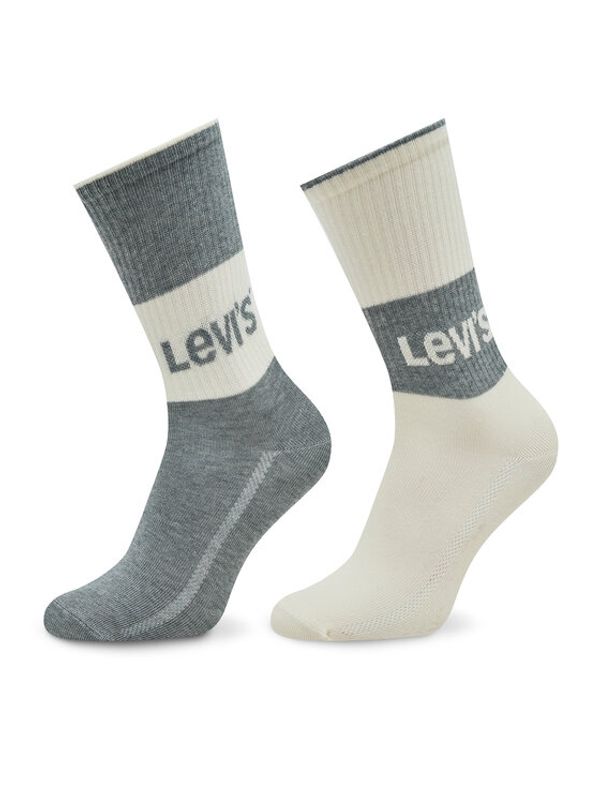 Levi's® Levi's® Set 2 parov ženskih visokih nogavic 701218215 Siva