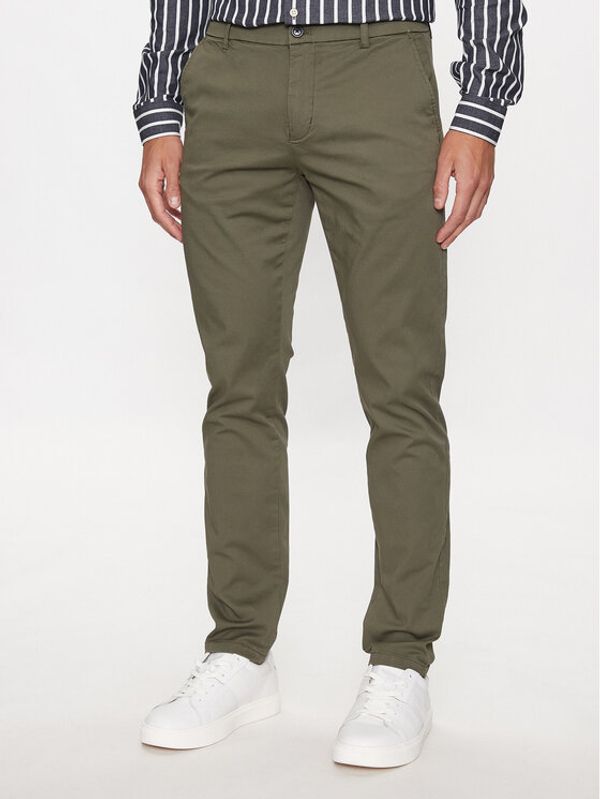 Lindbergh Lindbergh Chino hlače 30-005044 Zelena Slim Fit