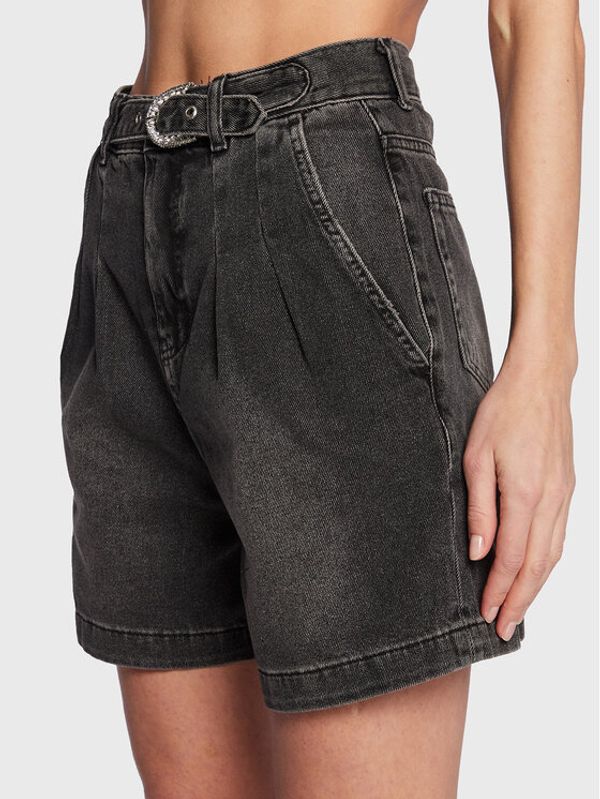 Liu Jo Liu Jo Jeans kratke hlače UF2074 D4623 Siva Relaxed Fit