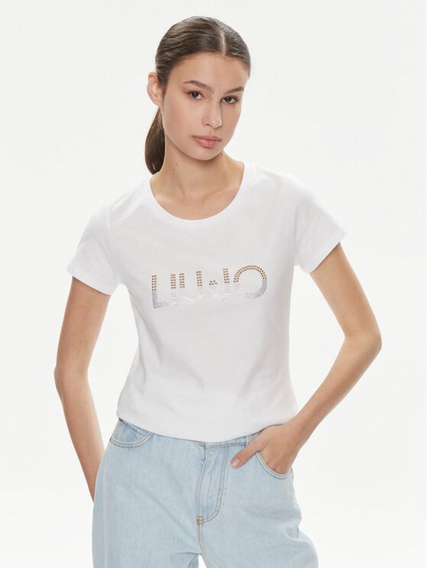 Liu Jo Liu Jo Majica Ecs T-Shirt Basica M VA4216 JS923 Bela Regular Fit