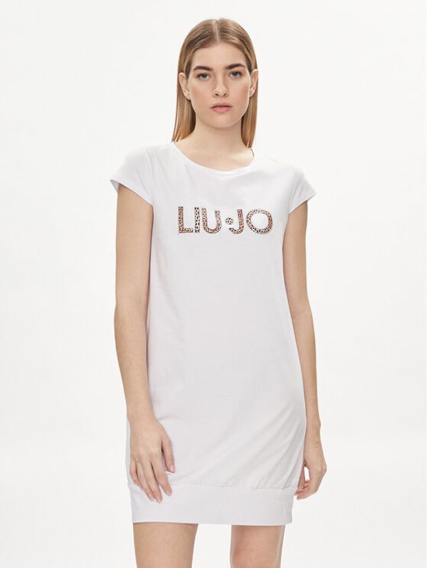 Liu Jo Liu Jo Vsakodnevna obleka VA4103 JS003 Bela Regular Fit