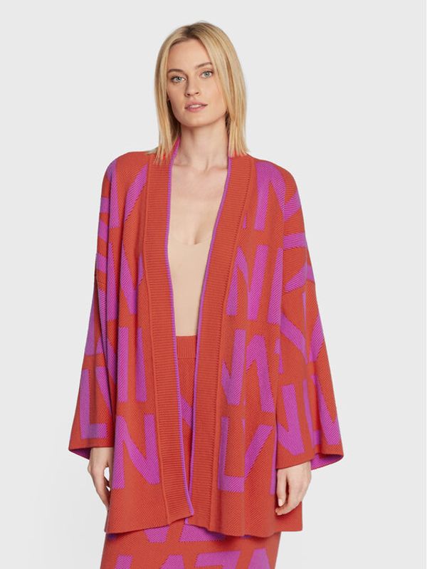 Liviana Conti Liviana Conti Pletena jopica F2WC40 Oranžna Relaxed Fit