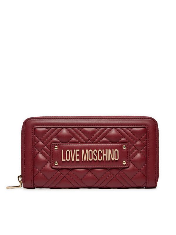 LOVE MOSCHINO LOVE MOSCHINO Velika ženska denarnica JC5600PP1LLA0552 Bordo rdeča