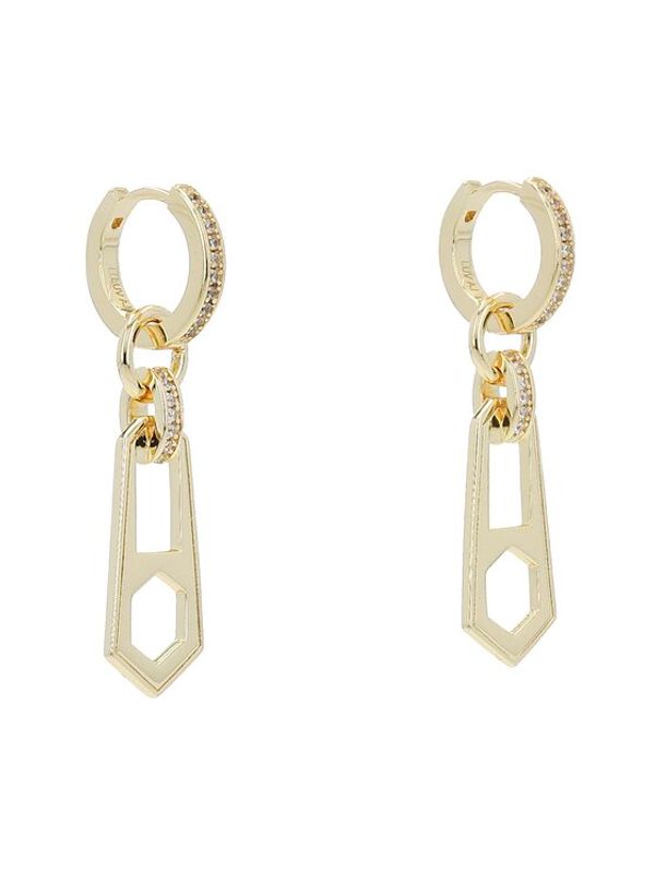 Luv AJ Luv AJ Uhani Mini Zipper Huggies HOL22-E-MZH-G Zlata