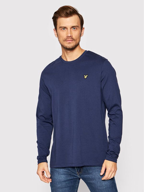 Lyle & Scott Lyle & Scott Majica z dolgimi rokavi Plain TS512VOG Mornarsko modra Regular Fit