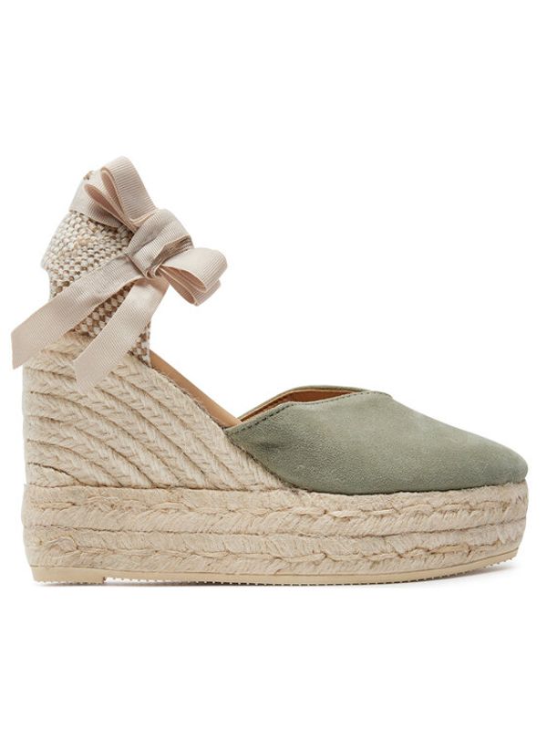 Manebi Manebi Espadrile Hamptons Heart-Shaped Wedge Espadrilles W 0.1 WH Zelena