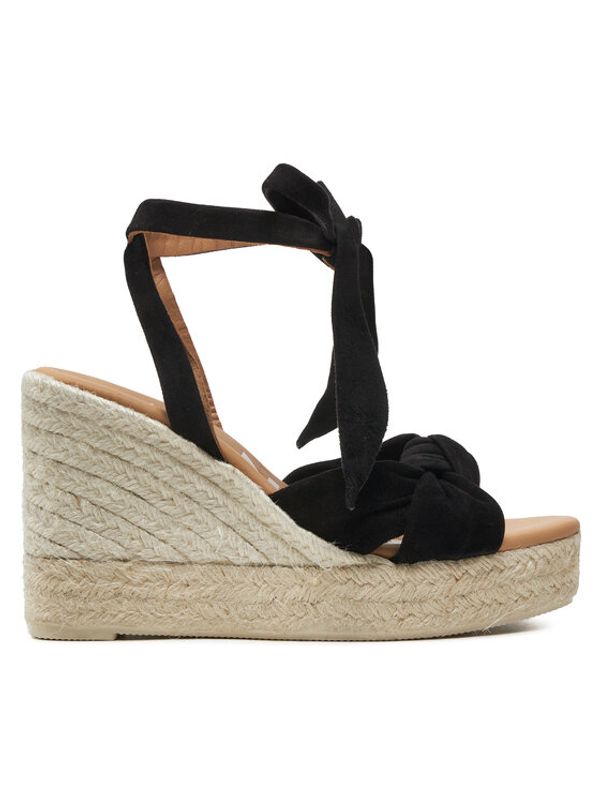 Manebi Manebi Espadrile Hamptons Wedge Espadrilles With Knot K 1.0 WS Črna