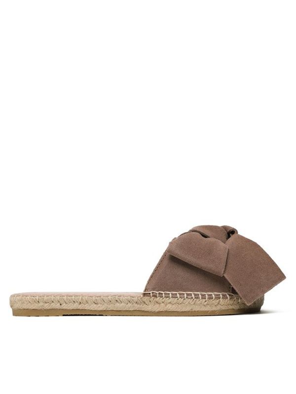 Manebi Manebi Espadrile Suede Sandals With Bow W 1.9 J0 Rjava