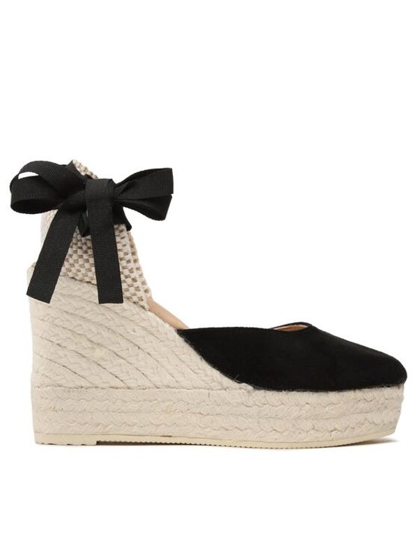 Manebi Manebi Espadrile Wedge Espadrilles K 1.0 WV Črna