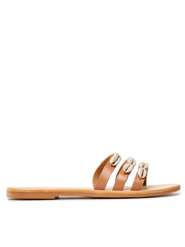 Manebi Manebi Natikači Leather Sandals S 0.1 Y0 Rjava