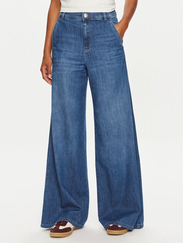 Marella Marella Jeans hlače 2423186014 Modra Wide Leg