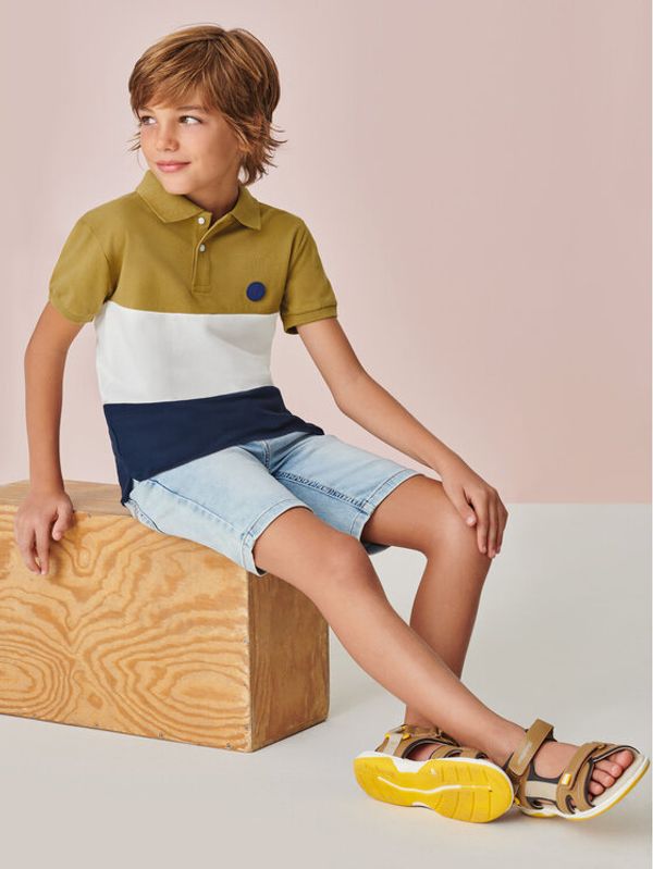 Mayoral Mayoral Kratke hlače iz tkanine 6261 Modra