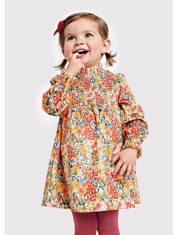 Mayoral Mayoral Vsakodnevna obleka 2958 Pisana Regular Fit