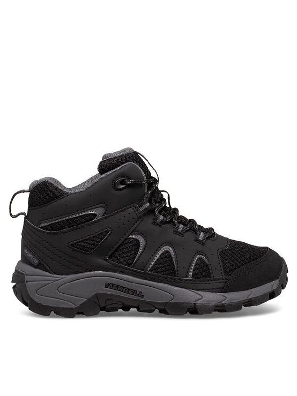 Merrell Merrell Trekking čevlji Oakcreek Mid Lace Wtrpf Mk265426 Črna