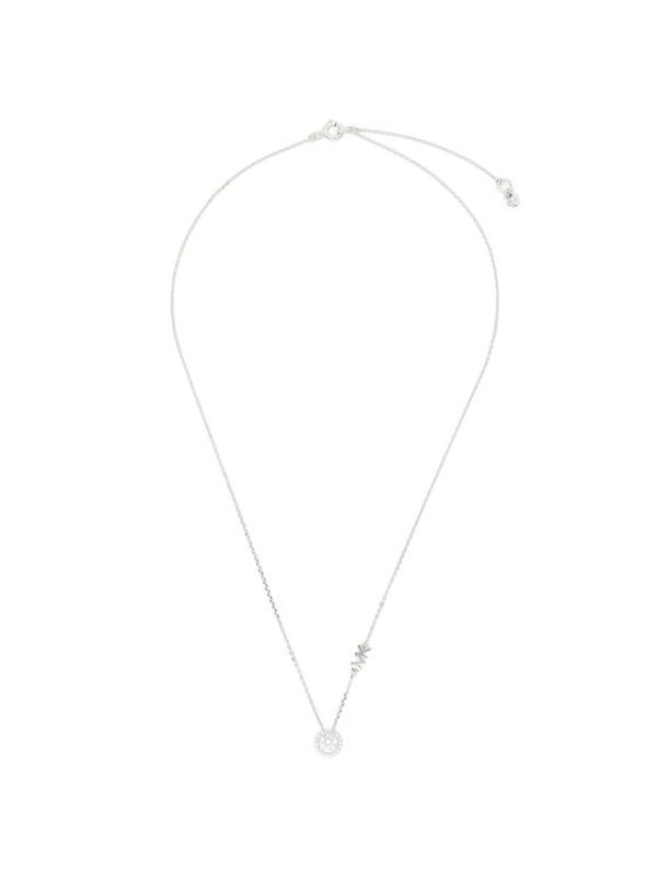 Michael Kors Michael Kors Ogrlica Pave Halo Necklace MKC1208AN040 Srebrna