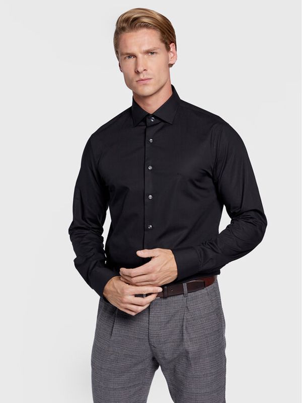 Michael Kors Michael Kors Srajca MD0MD90425 Črna Slim Fit