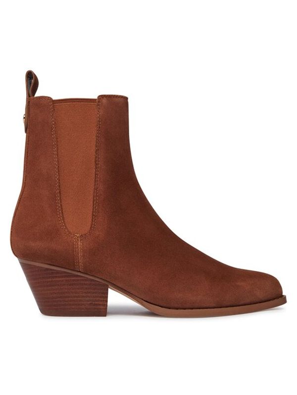 MICHAEL Michael Kors MICHAEL Michael Kors Gležnjarji Chelsea Kinlee Bootie 40F3KNME5S Rjava