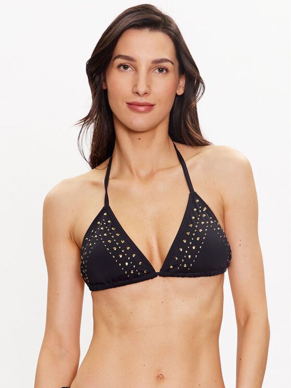 MICHAEL Michael Kors MICHAEL Michael Kors Gornji del bikini Glam Deco MM1M169 Črna