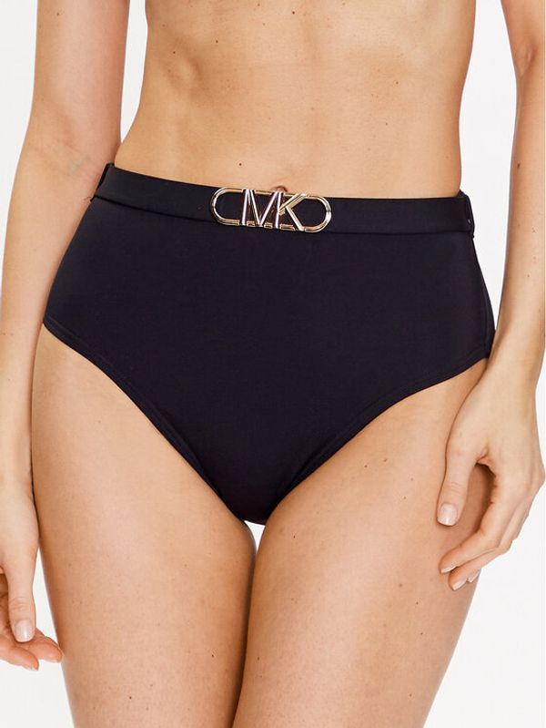 MICHAEL Michael Kors MICHAEL Michael Kors Spodnji del bikini Solid High Waist MM1N025 Črna