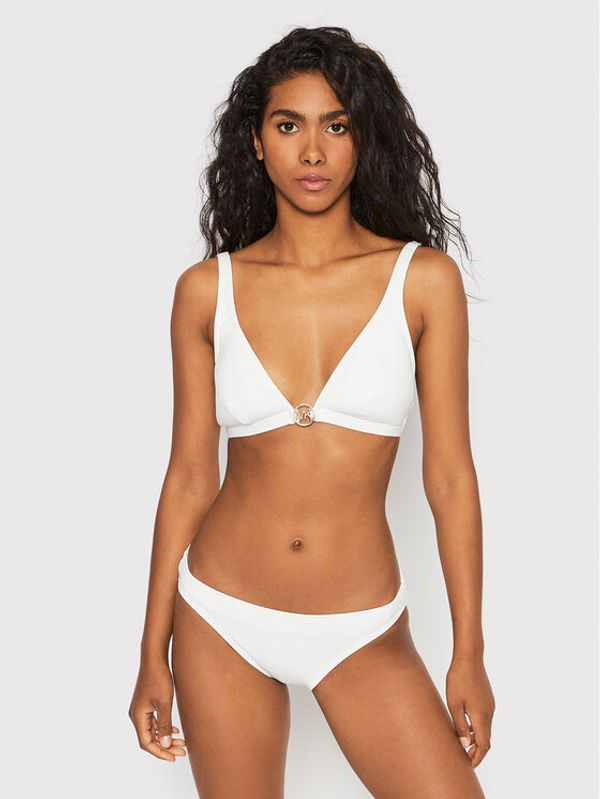 MICHAEL Michael Kors MICHAEL Michael Kors Spodnji del bikini Solids Classic MM8H142 Bela