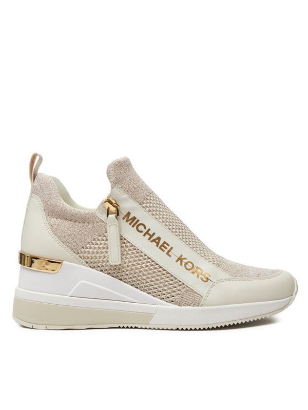 MICHAEL Michael Kors MICHAEL Michael Kors Superge Wills Metallic Stretch Knit Trainer 43S3WIFS4D Bež