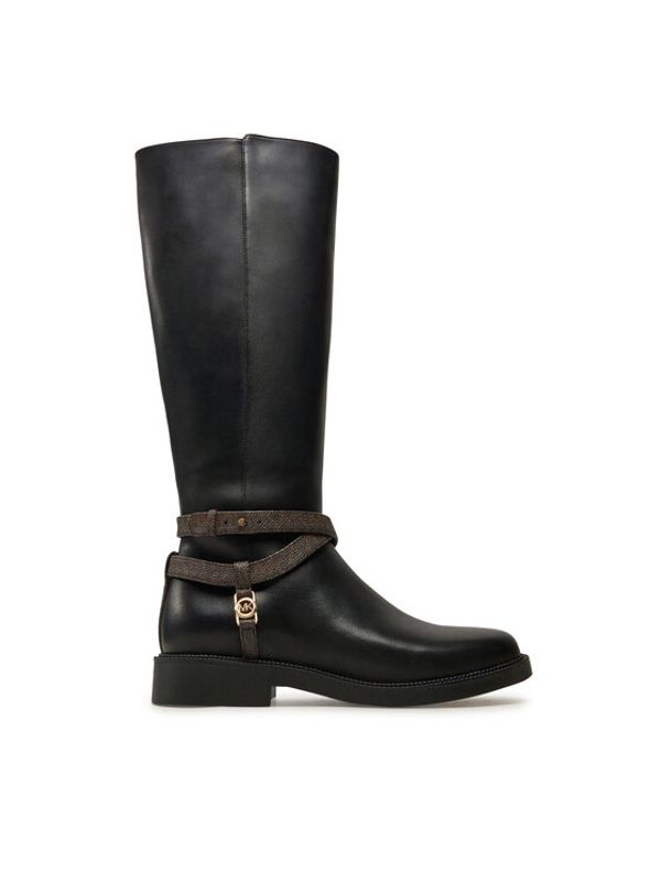 MICHAEL Michael Kors MICHAEL Michael Kors Zimski škornji Abigail Leather Riding Boot 40F4ABMB7L Črna