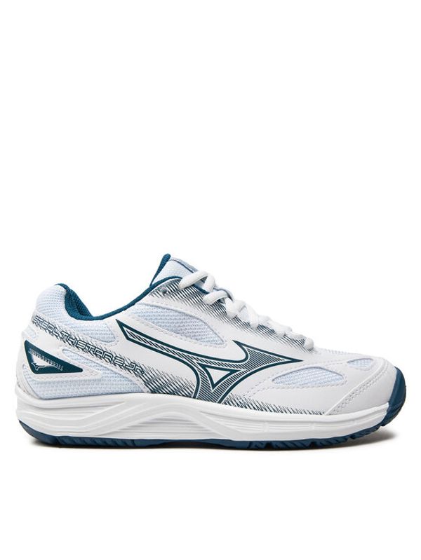 Mizuno Mizuno Čevlji za športe v zaprtih prostorih Stealth Star 2 Jr X1GC2307 Bela