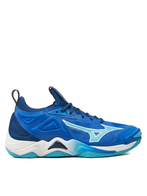 Mizuno Mizuno Čevlji za športe v zaprtih prostorih Wave Momentum 3 V1GA2312 Modra