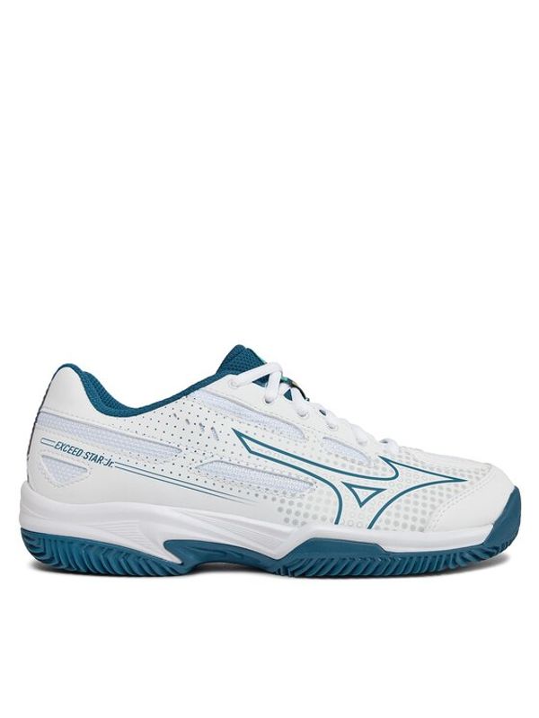 Mizuno Mizuno Čevlji za tenis Exceed Star Jr. CC 61GC225530 Bela