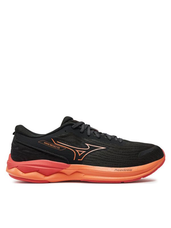 Mizuno Mizuno Tekaški čevlji Wave Revolt 3 J1GC2481 Črna