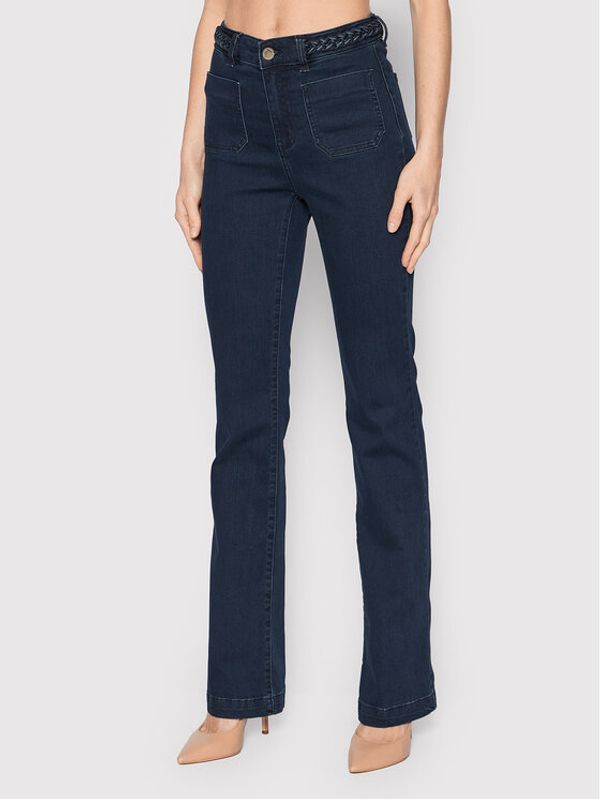 Morgan Morgan Jeans hlače 221-PSVEN Mornarsko modra Bootcut Fit