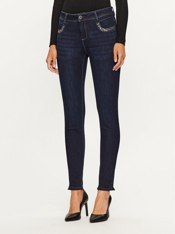 Morgan Morgan Jeans hlače 232-PAULA Mornarsko modra Slim Fit